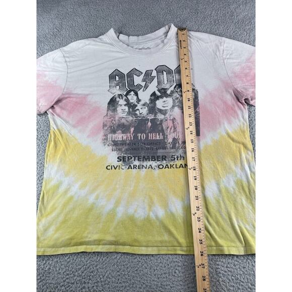 AC/DC Highway To Hell Shirt Mens Large Tie Dye Band Tee Retro 80s Rock N Roll - Picture 7 of 11